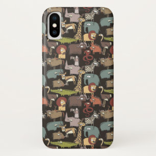 Coque iPhone X Motif africain d'animaux