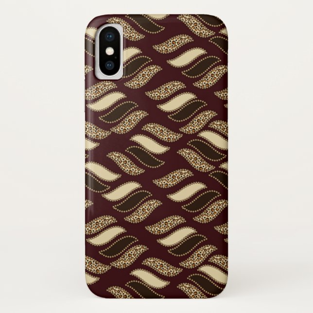 Coques Case-Mate iPhone Motif africain de peau de guépard (Dos)