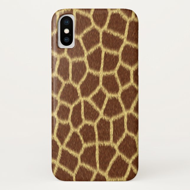 Coques Case-Mate iPhone Motif animal de fourrure de Faux d'impression (Dos)