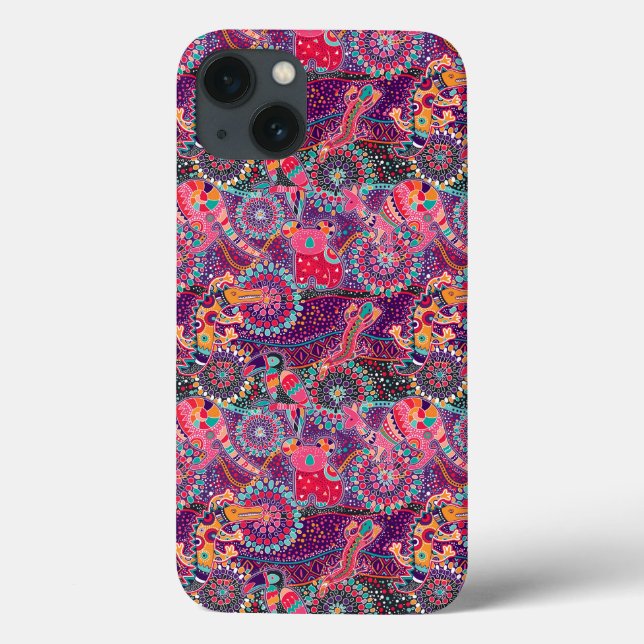 Coques Case-Mate iPhone Motif animal de style ethnique (Verso)