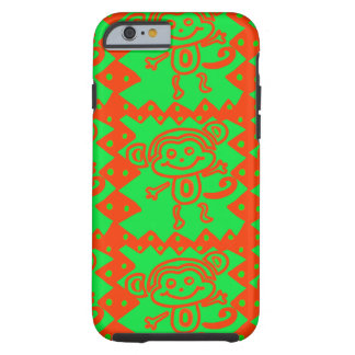Coque iPhone 6 Tough Motif animal vert du singe mignon