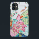 Coque Case-Mate Pour iPhone Motif antique d'oiseau de porcelaine de porcelaine<br><div class="desc">Chinoiserie antique de porcelaine de porcelaine de damassé floral et couverture de très bon goût du cas 5S de l'iPhone 5 de compagnon de cas de motif de régence vintage de Hollywood d'oiseau.</div>