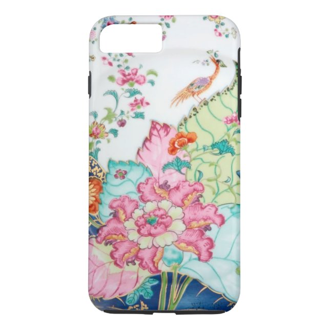 Coques Case-Mate iPhone Motif antique d'oiseau de porcelaine de porcelaine (Dos)