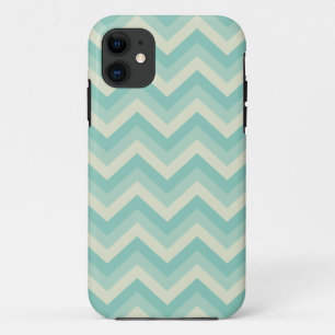 Coque Case-Mate Pour iPhone Motif Aqua Blue Zigzag