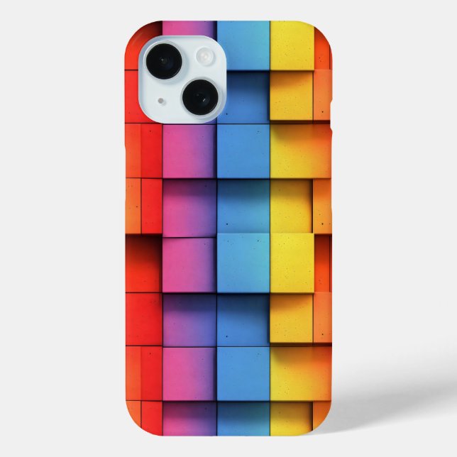 Coques Case-Mate iPhone Motif arc-en-ciel abstrait (Verso)