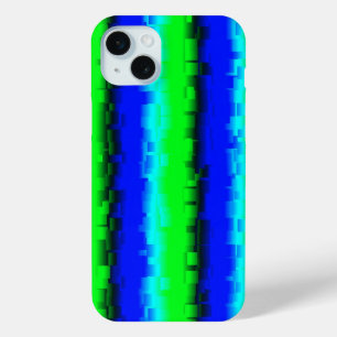 Coque Case-Mate iPhone Motif arc-en-ciel bleu vert abstrait 3D