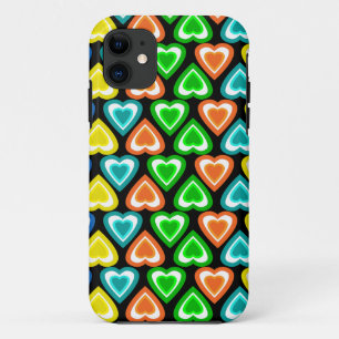 Coque Case-Mate iPhone Motif arc-en-ciel noir