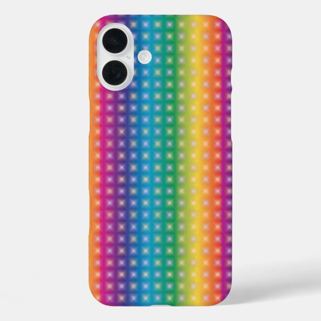 Coques Case-Mate iPhone Motif arc-en-ciel optique (Verso)