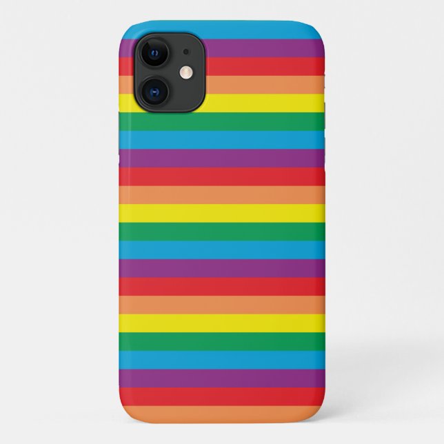 Coques Case-Mate iPhone Motif arc-en-ciel simple (Dos)
