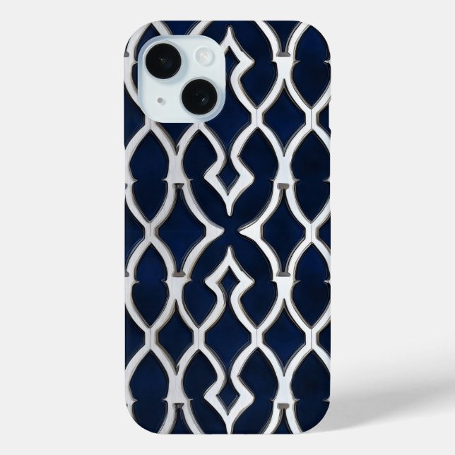 Coques Case-Mate iPhone Motif argenté élégant (Verso)