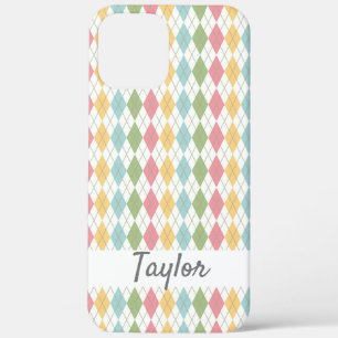 Case-Mate iPhone Case Motif Argyle Pastel Personnalisé