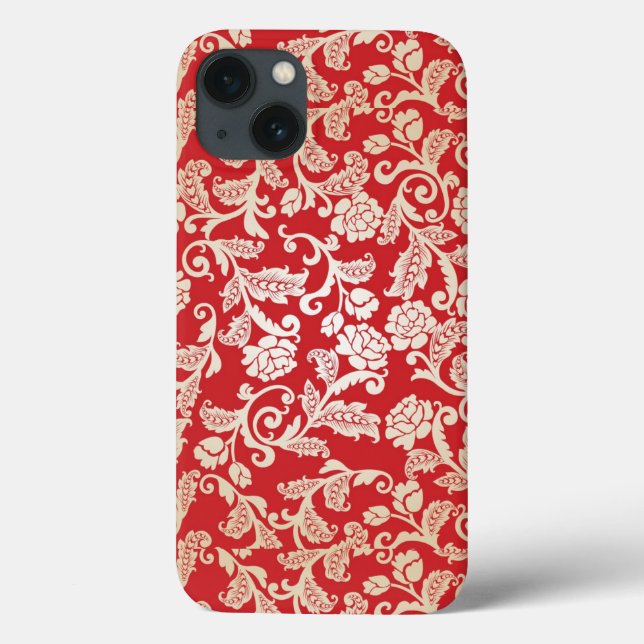 Coques Case-Mate iPhone Motif arrière - plan Damask (Verso)