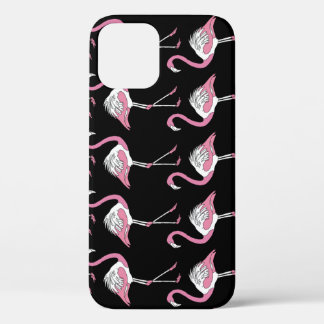 Case-Mate iPhone Case Motif Arrière - plan Flamant rose textile noir