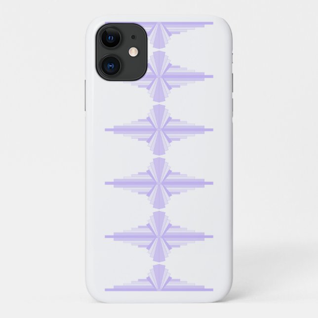 Coques Case-Mate iPhone Motif Art déco à Lilac (Dos)