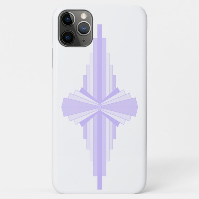Coques Case-Mate iPhone Motif Art déco à Lilac (Dos)