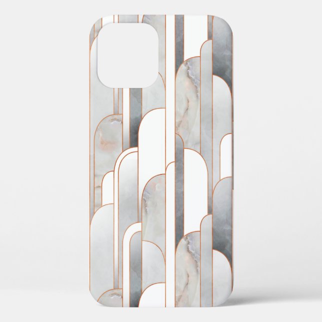 Coques Case-Mate iPhone Motif art déco abstrait sans couture et texture (Verso)