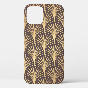 Case-Mate iPhone Case Motif Art déco. Arrière - plan doré sans couture.