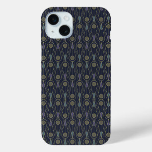 Coque Case-Mate iPhone Motif Art Déco avec des formes géométriques en or