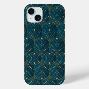 Coque Case-Mate iPhone Motif Art Déco avec formes géométriques dorées