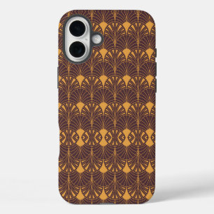 Coque Pour iPhone 16 Plus Motif Art Déco avec motifs en forme d'éventail