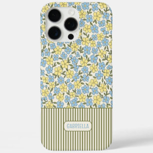 Coque iPhone 16 Pro Max Motif artistique de fleurs fantaisie personnalisée