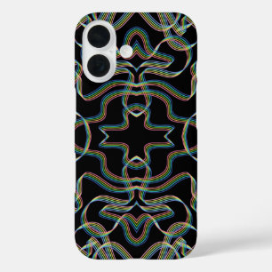 Coque Pour iPhone 16 Motif artistique de ruban enroulé de couleurs arc-
