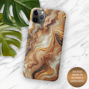 Coque Case-Mate iPhone Motif artistique en marbre noir gris rouge marron