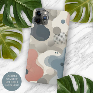 Case-Mate iPhone Case Motif artistique moderne corail rouge beige gris b