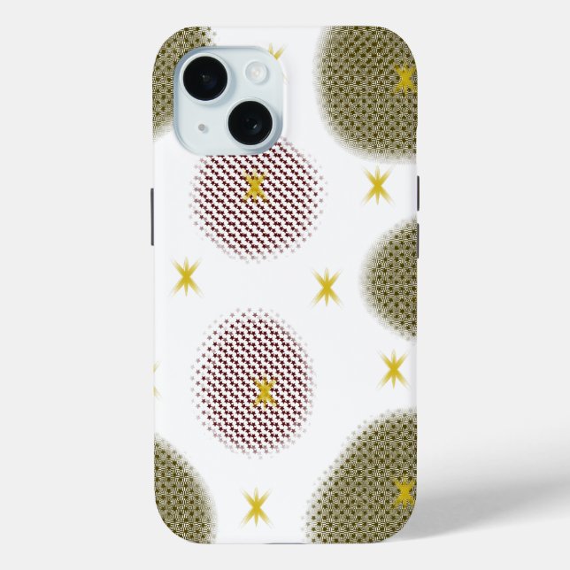 Coques Case-Mate iPhone Motif artistique rouge et or" (Verso)
