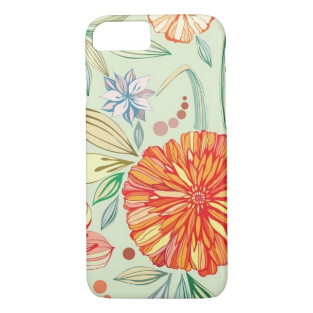 Coques Case-Mate iPhone Motif avec des asters (Dos)