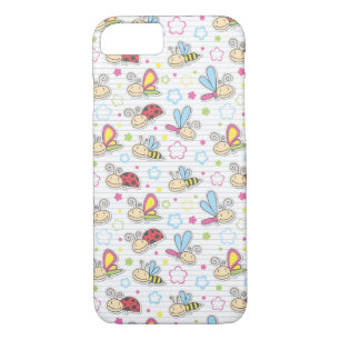 Coque iPhone 8/7 motif avec des insectes