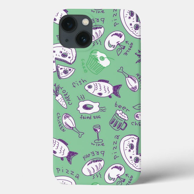 Coques Case-Mate iPhone Motif avec la nourriture (Verso)