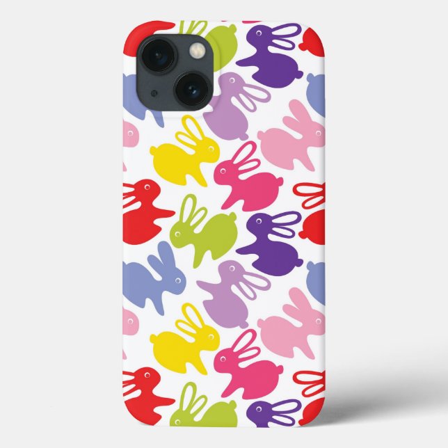 Coques Case-Mate iPhone motif avec lapins de Pâques (Verso)