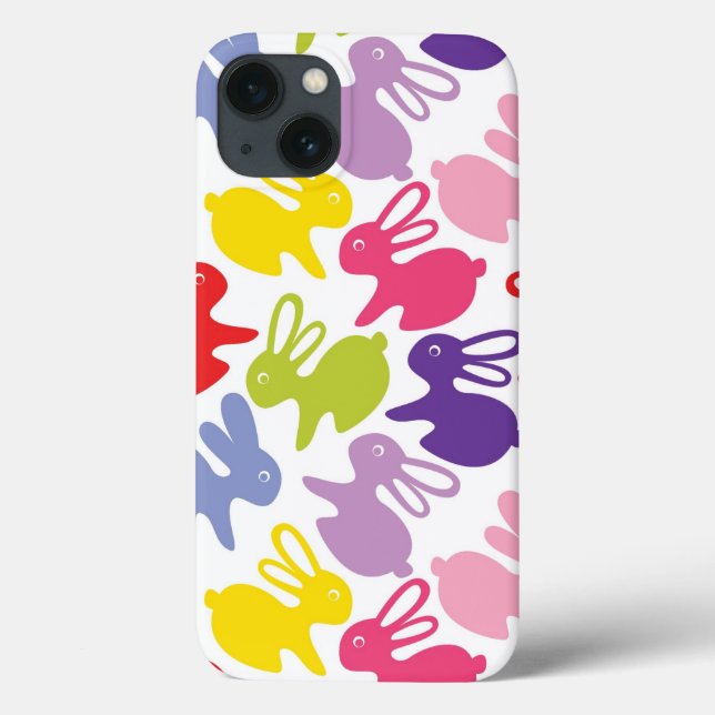 Coques Case-Mate iPhone motif avec lapins de Pâques (Verso)