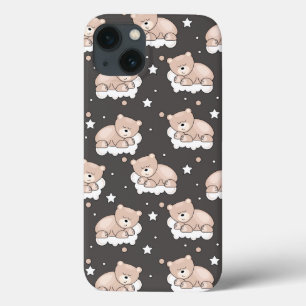 iPhone 13 Case motif avec le petit sommeil d'ours