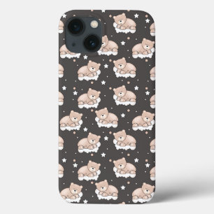 iPhone 13 Case motif avec le petit sommeil d'ours