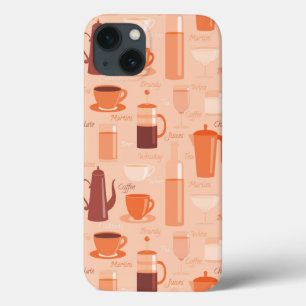 Coques Pour iPhone Motif avec les boissons et le texte