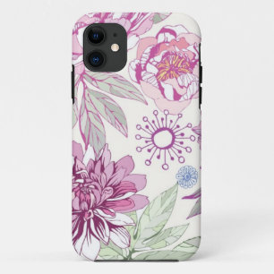 Coques Pour iPhone Motif avec les fleurs roses
