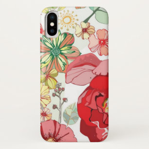 Etui iPhone Case-Mate Motif avec les fleurs rouges