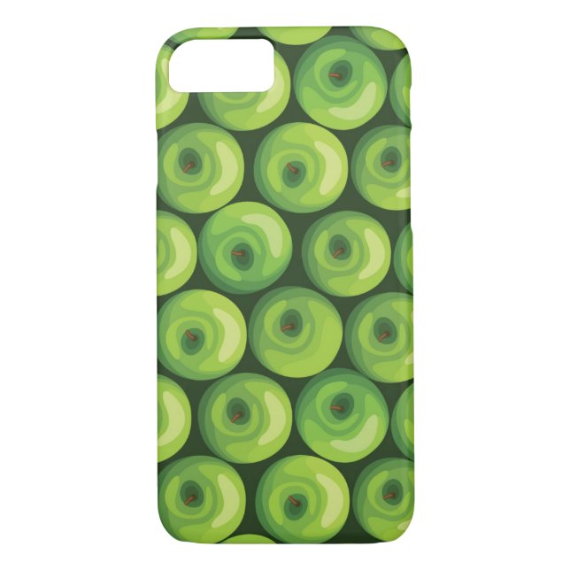 Coques Case-Mate iPhone Motif avec les pommes vertes (Dos)