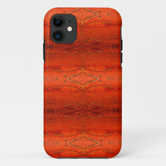 Coque iPhone 11 Motif aztèque orange rustique