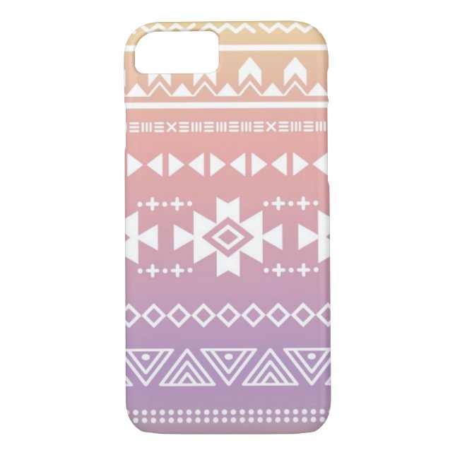 Coques Case-Mate iPhone Motif aztèque tribal d'ombre (Dos)