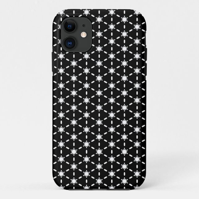 Coques Case-Mate iPhone Motif Black et White Star (Dos)
