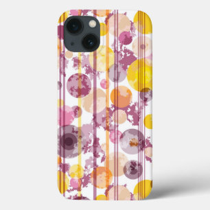 Etui iPhone 13 Motif blanc à rayures