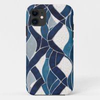 Motif blanc bleu 01