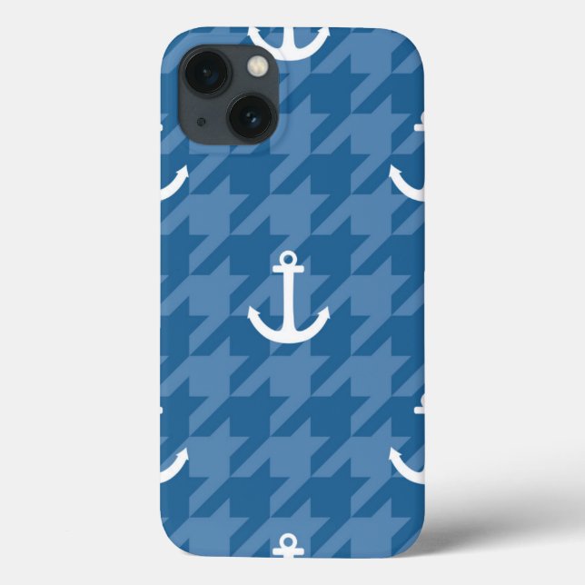Coques Case-Mate iPhone Motif blanc d'Ancre (Verso)