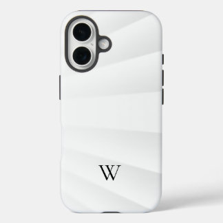 Coque Pour iPhone 16 Motif Blanc Moderne