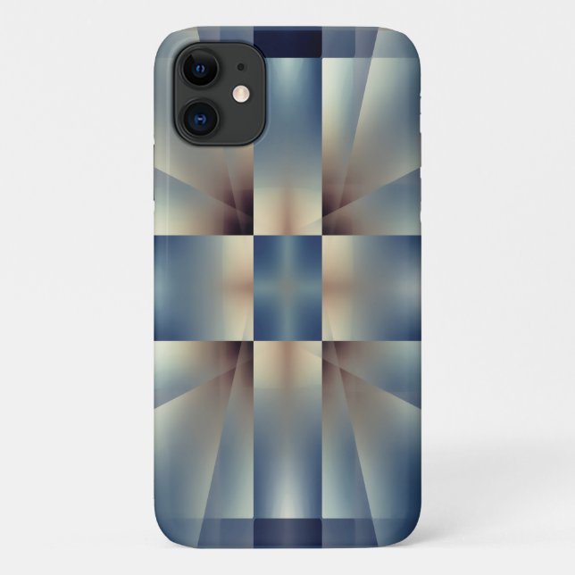 Coques Case-Mate iPhone motif bleu Abstrait (Dos)
