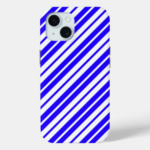 Coque Case-Mate iPhone Motif Bleu Blanc Vertical Grilles