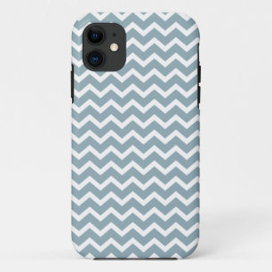 Etui iPhone Case-Mate Motif bleu de chevrons de zigzag